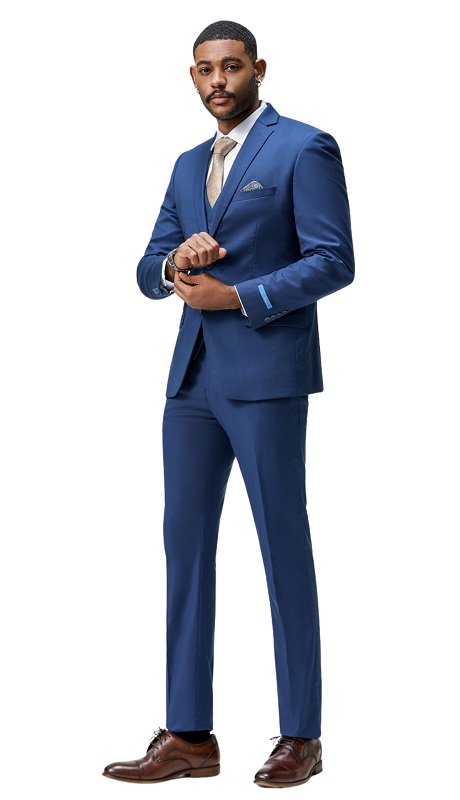 Sean Alexander Mens Suit M282SK-05-INDIGO